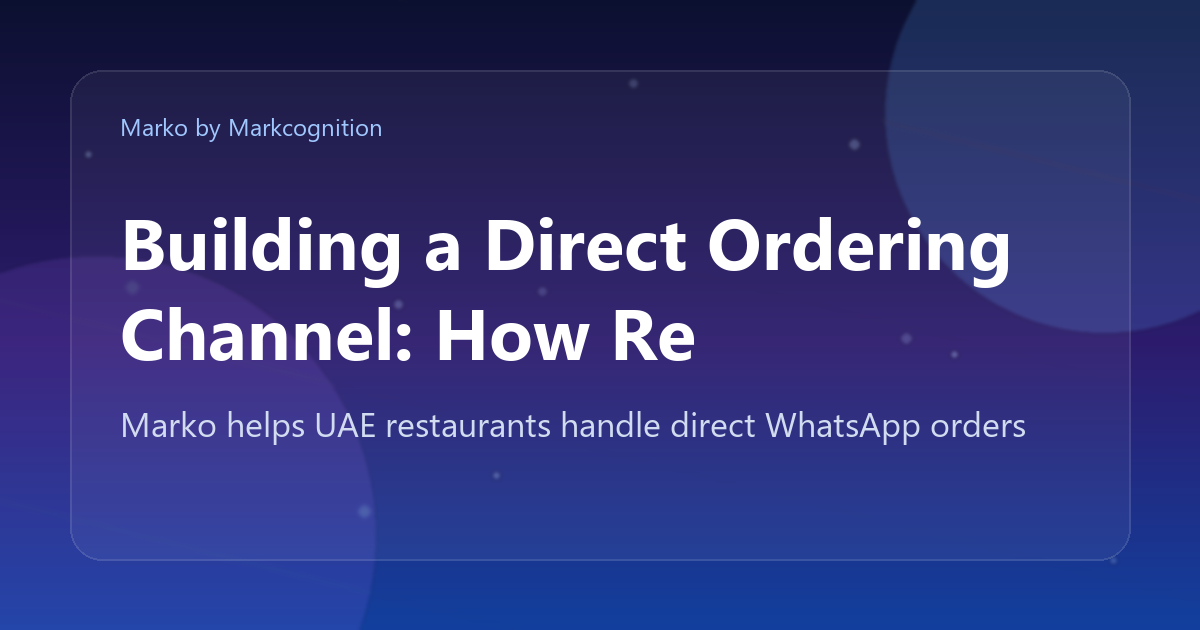 Building a Direct Ordering Channel: How Restaurants Reclaim Margin from Aggregators