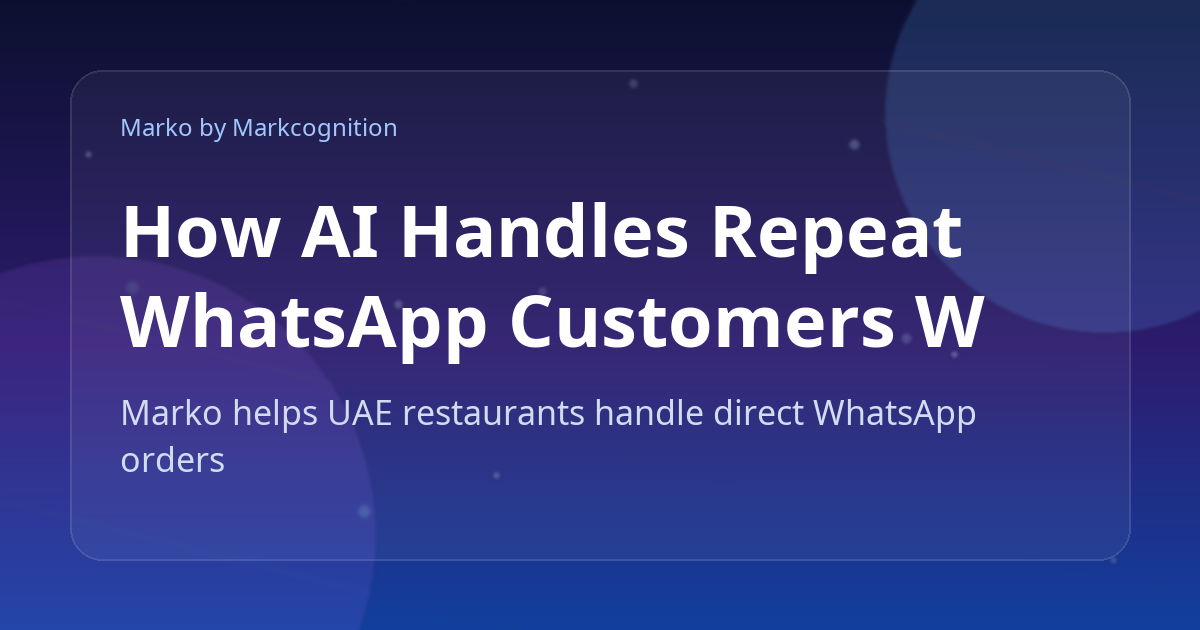 How AI Handles Repeat WhatsApp Customers Without Asking the Same Questions