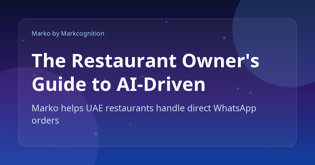 The Restaurant Owner’s Guide to AI-Driven Order Confirmation